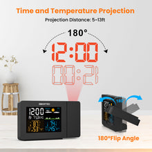 Load image into Gallery viewer, SMARTRO SC91 Projection Alarm Clocks for Bedrooms with Weather Station