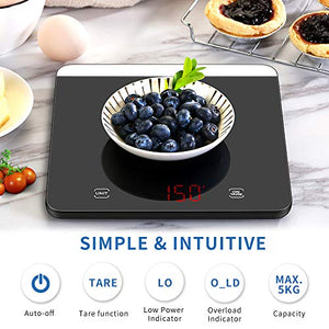 SMARTRO Food Scale, 11lb Digital Kitchen Scale Weight Grams and Ounces