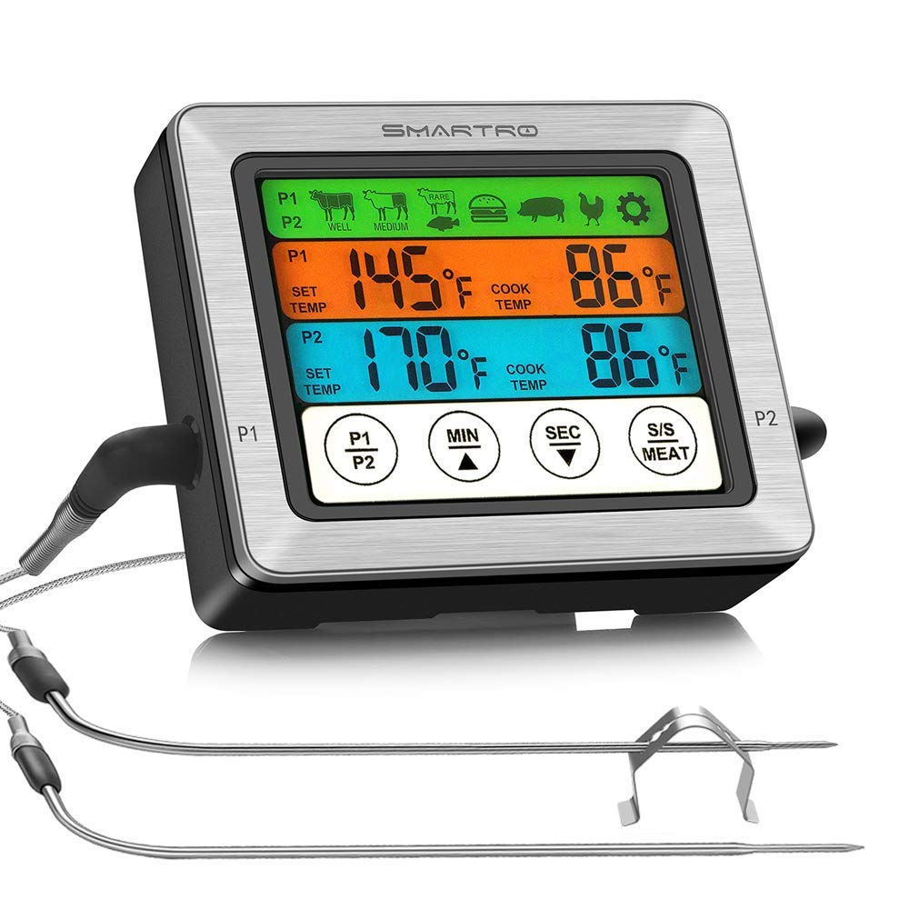 SMARTRO ST54 Dual Probe Digital Meat Thermometer for Food – Meat