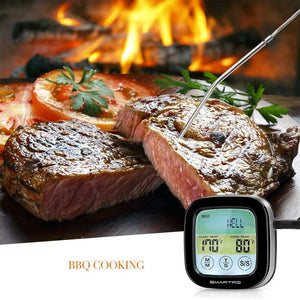 Digital Wireless Remote Meat Thermometer Cooking 2 Probes Oven BBQ